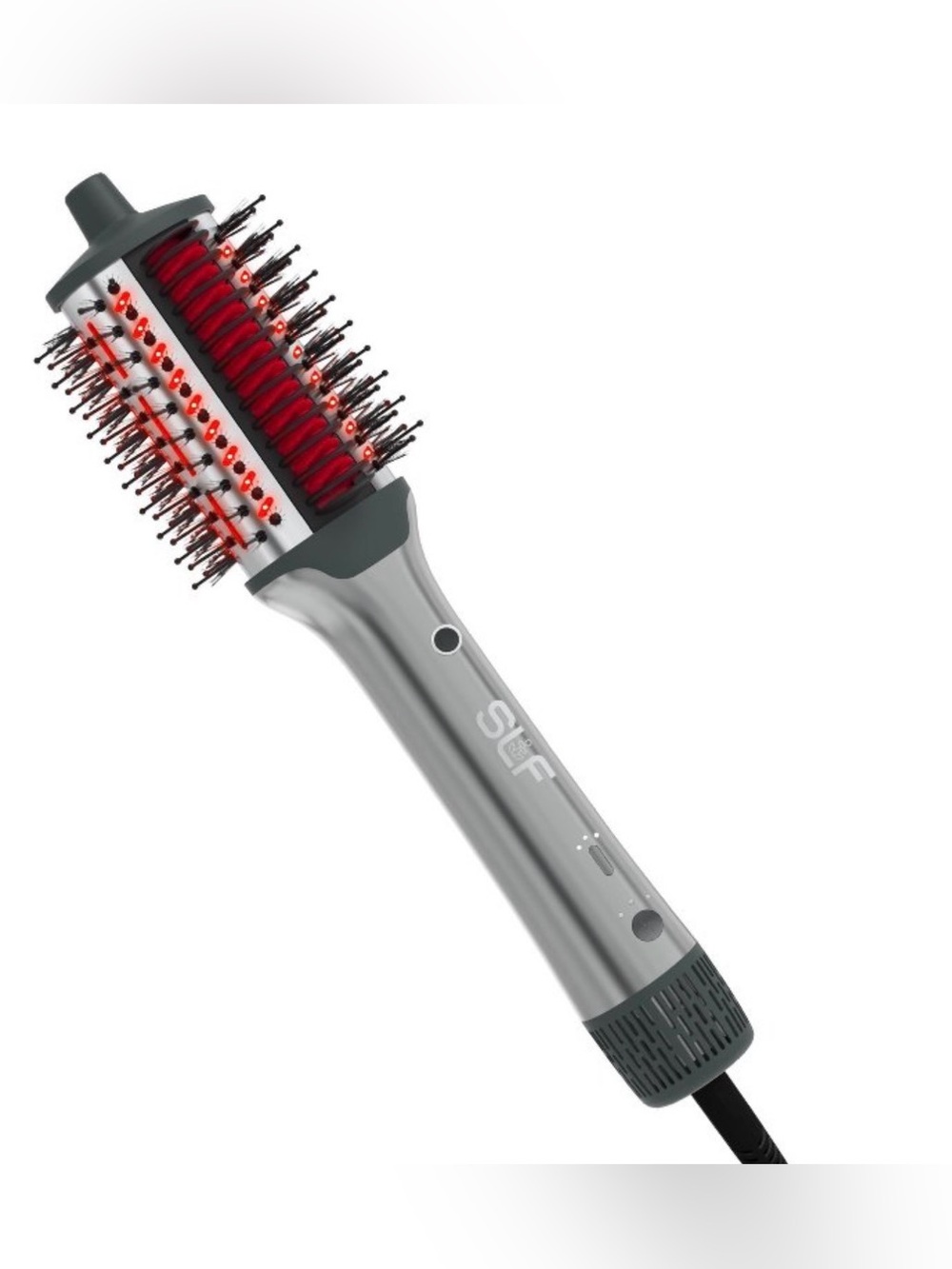 SLF 5-in-1 Hot Air Styling Brush - Gray/Pink